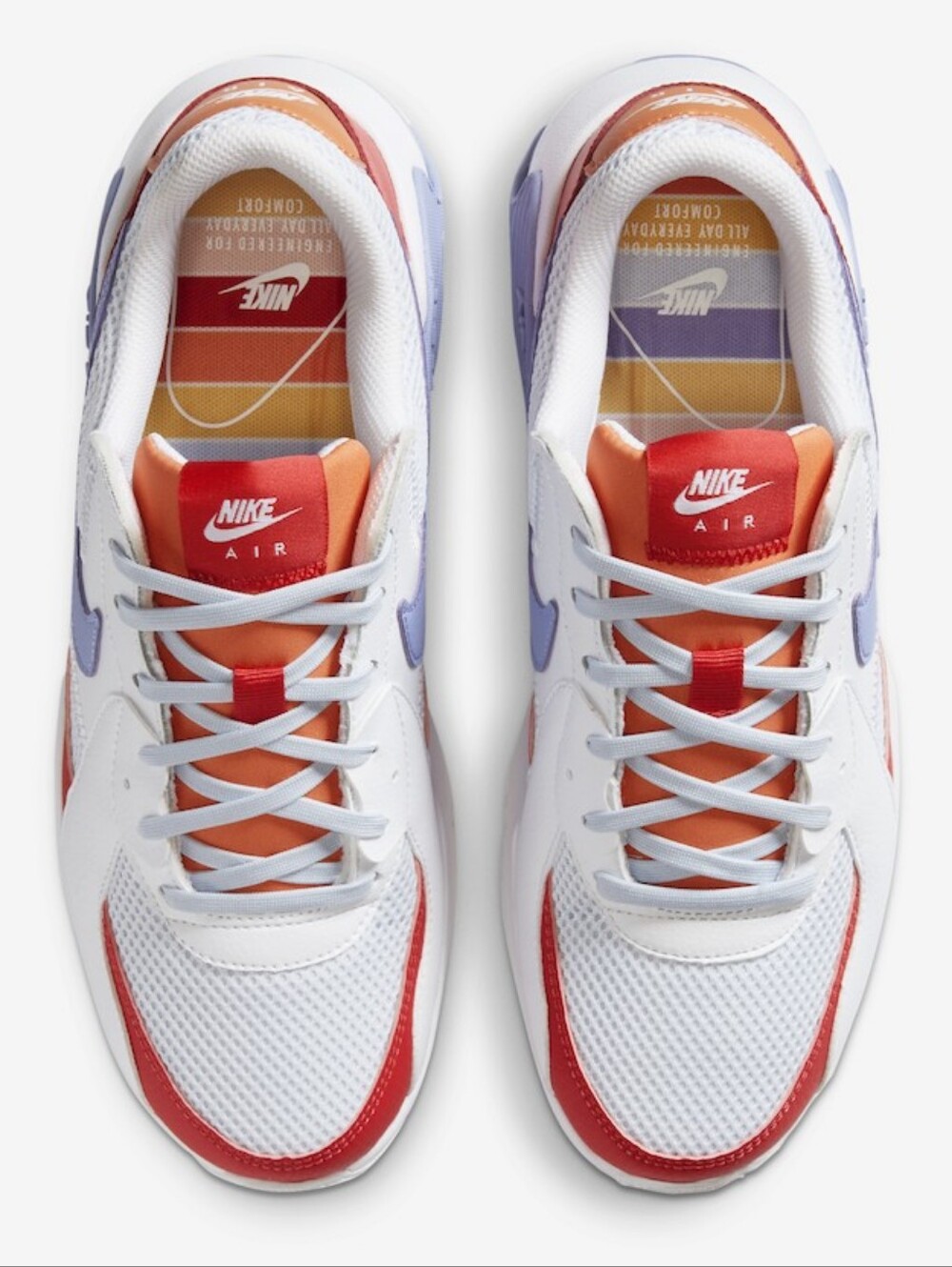 Nike Womens Air Max Excee 'White Red Pure Violet Athletic Running/Lifestyle Shoe